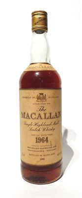 Lot 1381 - The Macallan Special Selection 1964, Single Highland Malt Scotch Whisky, bottled 1982,...