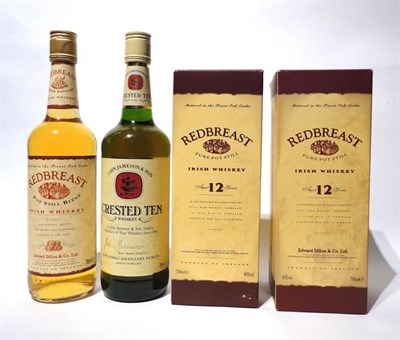 Lot 1400 - Redbreast 12 Year Old, Edward Dillon & Co Ltd, 700ml, 40%, with original box (x2), Redbreast...