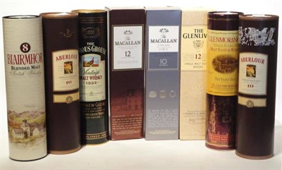 Lot 1406 - Single Malt and Blended Scotch Whisky Comprising: Macallan 10 Year Old, Macallan 12 Year Old,...