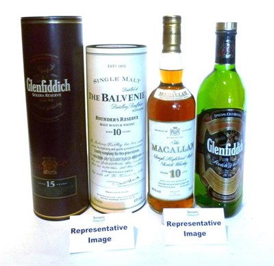 Lot 1408 - Single Malt, Blended Whisky and Port Including: The Balvenie 10 Year Old Founders Reserve;...