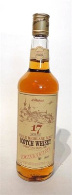 Lot 1423 - Tomintoul Glenlivet 17 Year Old pre 1969, bottled by Whyte and Mackay for Marks and Spencer,...