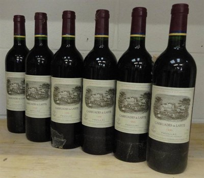 Lot 1002 - Chateau Lafite Rothschild 'Carruades de Lafite' 1996, Pauillac (x6), owc (six bottles)