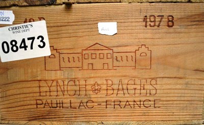 Lot 1006 - Chateau Lynch Bages 1978, Pauillac, owc (twelve bottles)