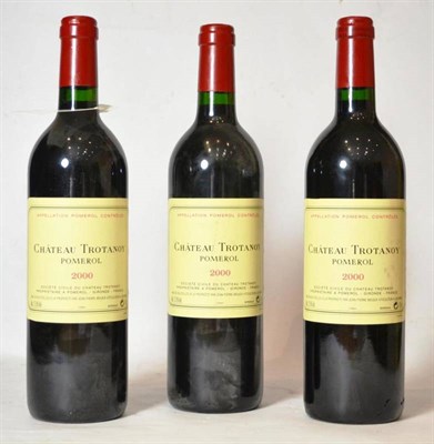 Lot 1028 - Chateau Trotanoy 2000, Pomerol (x3) (three bottles) U: all high fill or into neck