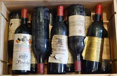 Lot 1036 - Chateau Mouton Cadet 1964 (presumed) (x4); Chateau Bel Air 1972; Five Other Bottles (eleven...