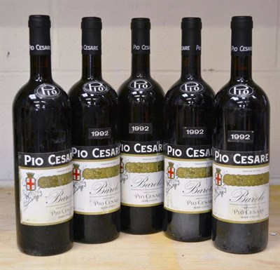 Lot 1069 - Pio Cesare Barolo DOCG 1992, Piedmont (x5) (five bottles) U: some with no date labels, all...
