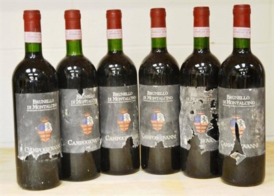 Lot 1070 - San Felice Brunello Montalcino Campo Giovanni 1992, Tuscany (x6) (six bottles) U: soiled and...