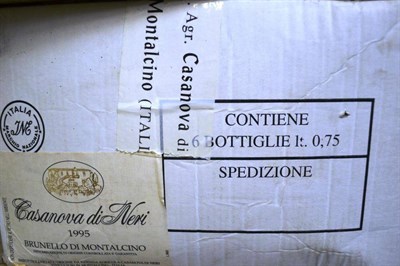 Lot 1075 - Casanova di Neri Brunello di Montalcino DOCG 1995, Tuscany, half case, oc (six bottles)