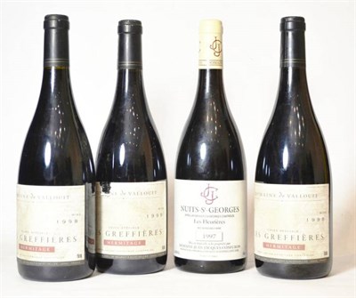 Lot 1109 - Hermitage Les Greffieres 1998, Domaine de Vallouit (x3); Nuits-Saint-Georges Les Fleurieres...