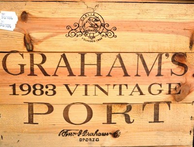 Lot 1143 - Graham 1983, vintage port, owc (twelve bottles)