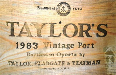 Lot 1145 - Taylor 1983, vintage port, owc (twelve bottles)