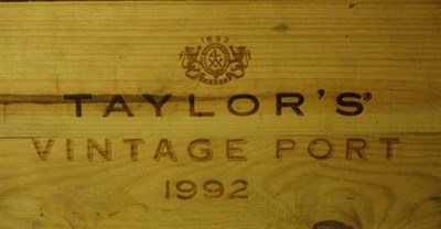 Lot 1159 - Taylor 1992, vintage port, owc (twelve bottles)