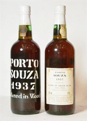 Lot 1172 - Porto Souza 1937, bottled in 1987 (x2) U: both into neck