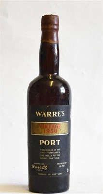 Lot 1176 - Warre 1950, vintage port U: top shoulder (just)