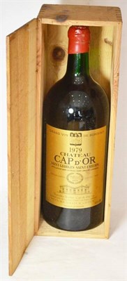 Lot 1183 - Chateau Cap d'Or 1979, Saint Georges Saint Emilion, 5 litre bottle, owc U: top shoulder, some signs