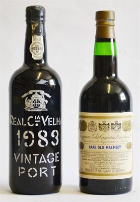 Lot 1185 - Real Companhia 1983, vintage port; Rare Old Malmsey (two bottles)