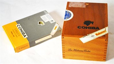 Lot 1196 - Cohiba Siglo II, box of 10, ECA ABR 02; Cohiba Siglo IV, 3 tubes, currently stored in a humidor...