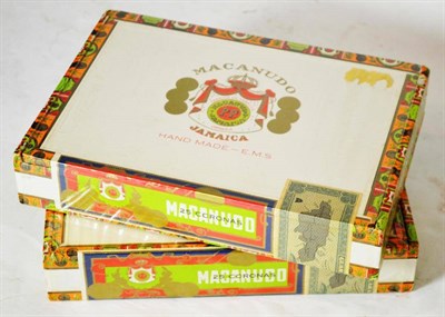 Lot 1203 - Macanudo Corona, box of 25, sealed, J117 CLARO, Hand Made in Jamaica (x2), currently stored in...