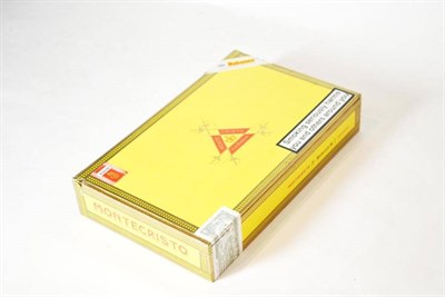 Lot 1213 - Montecristo No.2, box of 25, box seal opened, STA OCT 09, currently stored in a humidor with...