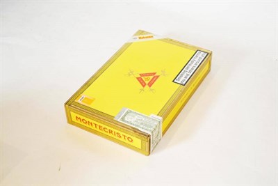 Lot 1221 - Montecristo No.2, box of 25, box seal opened, URG JUN 10, currently stored in a humidor with...