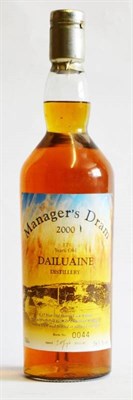 Lot 1250 - Dailuaine 17 Year Old Managers Dram, bottled 2000, bottle No. 44, 70cl, 59.5% U: into neck