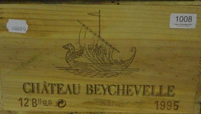 Lot 1008 - Chateau Beychevelle 1995, St Julien, owc (twelve bottles)