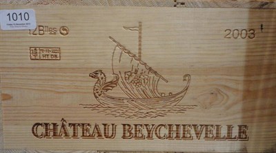 Lot 1010 - Chateau Beychevelle 2003, St Julien, owc (twelve bottles)