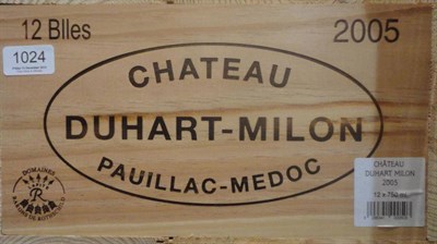 Lot 1024 - Chateau Duhart-Milon 2005, Pauillac, owc (twelve bottles)