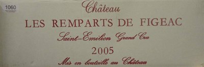 Lot 1060 - Chateau Les Remparts de Figeac 2005, St Emilion, oc (twelve bottles)