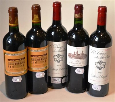 Lot 1073 - Chateau Montrose La Dame de Montrose 2005, Saint-Estephe (x2); Chateau Ducru-Beaucaillou 'La...