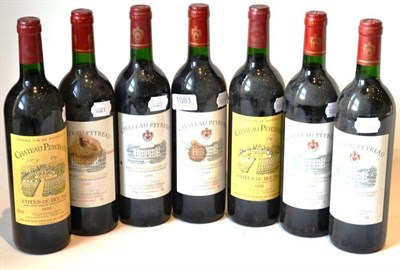 Lot 1081 - Chateau Peyreau 1995, Saint-Emilion (x5); Chateau Peychaud 1996, Cotes de Bourg (x2) (seven...