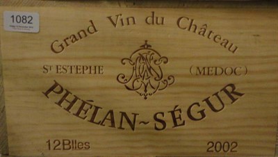 Lot 1082 - Chateau Phelan Segur 2002, St Estephe, owc (twelve bottles)