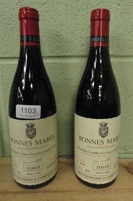 Lot 1103 - Domaine Comte Georges de Vogue Bonnes-Mares Grand Cru 1995, Cote de Nuits (x2) (two bottles)