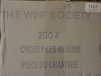 Lot 1107 - Domaine Tollot-Beaut Chorey-les-Beaune Piece du Chapitre Monopole 2004, Cote de Beaune, half...