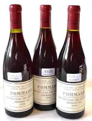 Lot 1108 - Domaine de Courcel Grand Clos des Epenots, Pommard Premier Cru (x3) (three bottles) U: 2mm-8mm