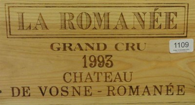 Lot 1109 - Bouchard Pere & Fils La Romanee Grand Cru 1993, Cote de Nuits (four bottles)