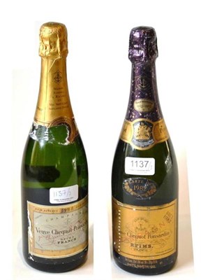 Lot 1137 - Veuve Clicquot 1982, vintage champagne; Veuve Clicquot 1988, vintage champagne (two bottles) U: 1cm