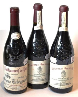 Lot 1138 - Chateau de Beaucastel Chateauneuf-du-Pape 2003; Chateau de Beaucastel Chateauneuf-du-Pape 2000;...