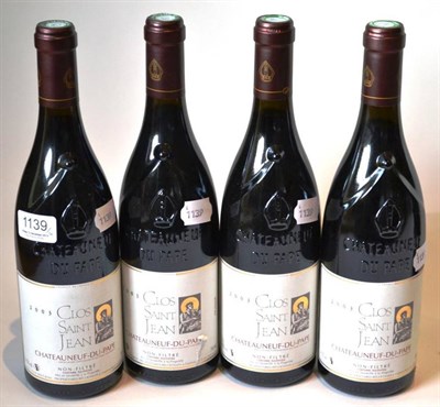 Lot 1139 - Clos Saint-Jean Chateauneuf-du-Pape 2003 (x4) (four bottles)