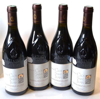 Lot 1140 - Clos Saint-Jean Chateauneuf-du-Pape 2003 (x4) (four bottles)