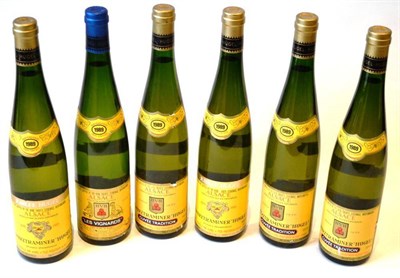 Lot 1147 - Hugel & Fils Gewurztraminer Tradition 1989, Alsace (x5); Hugel & Fils Les Vignards 1989, Alsace...