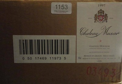 Lot 1153 - Chateau Musar Gaston Hochar 1997, Bekaa Valley, Lebanon, oc (twelve bottles)