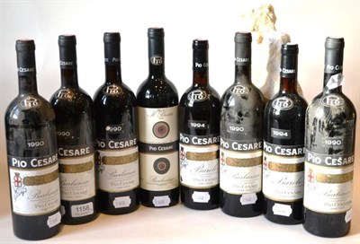 Lot 1158 - Pio Cesare Il Bricco, Barbaresco DOCG 1990; Pio Cesare Barbaresco DOCG 1994 (x5); Pio Cesare Barolo