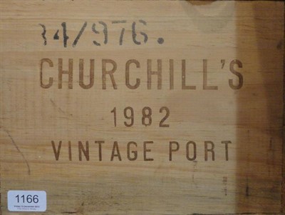 Lot 1166 - Churchill 1982, vintage port, owc (twelve bottles)