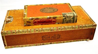 Lot 1196 - A Pre Embargo Cigar Cabinet, originally for 100 Punch Double Coronas, stamped MADE IN HAVANA to...