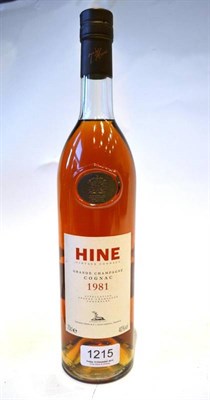 Lot 1215 - HINE 1981, vintage cognac, 70cl, 40%