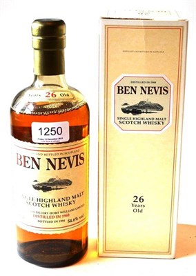 Lot 1250 - Ben Nevis 26 Year Old 1969, old style bottling, distilled 1968, bottled 1994 by Ben Nevis...