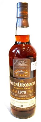 Lot 1268 - Glendronach 31 Year Old 1978, Single Cask, Oloroso Sherry Puncheon, distilled 1978, bottled...