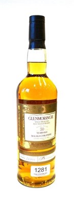 Lot 1281 - Glenmorangie 30 Year Old Malaga Finish, Single Highland Malt Scotch Whisky, bottle No....