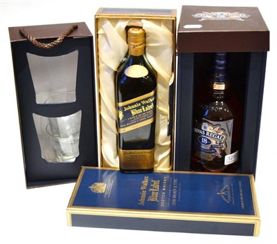 Lot 1290 - Johnnie Walker Blue Label, A Blend of Our Very Finest Scotch Whiskies, 70cl, 43%, in original...